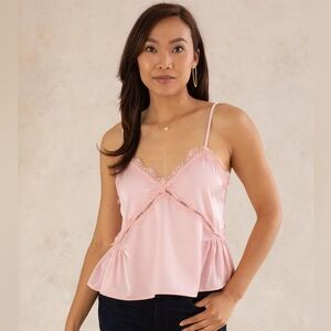 NWT Georgie Lacey Layering Cami Pink Large